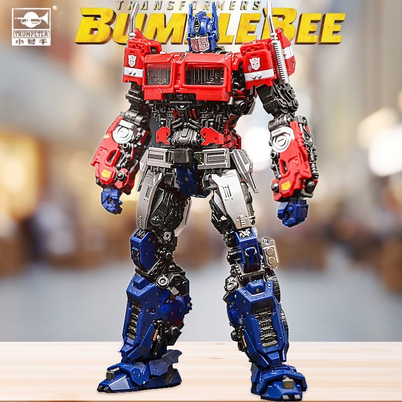 新款正版小号手变形金刚大黄蜂擎天柱外传免胶可动拼装模型08111