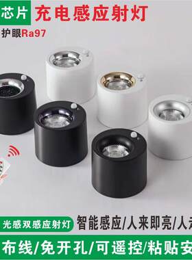 人体光控感应射灯入户门可充电
