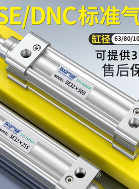 气动拉杆标准气缸SE/DNC32/40/63/80/100/125*150*250*700S大推力