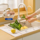 水槽吸水海绵条厨房台面超强吸水棉木浆海绵擦可裁剪长条吸水垫子