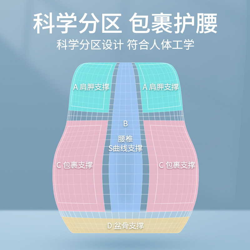 乳胶腰垫护腰靠枕腰枕靠垫办公室腰靠腰椎座椅靠背孕妇骑车椅子