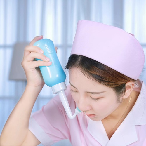 乐康儿童成人手捏型洗鼻器防呛水