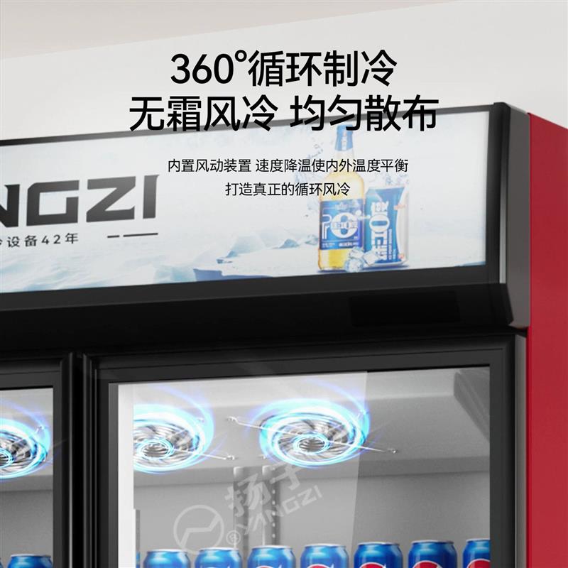 商用饮料柜风冷无霜展示柜啤酒柜冷藏柜保鲜冰柜冷饮柜冰箱