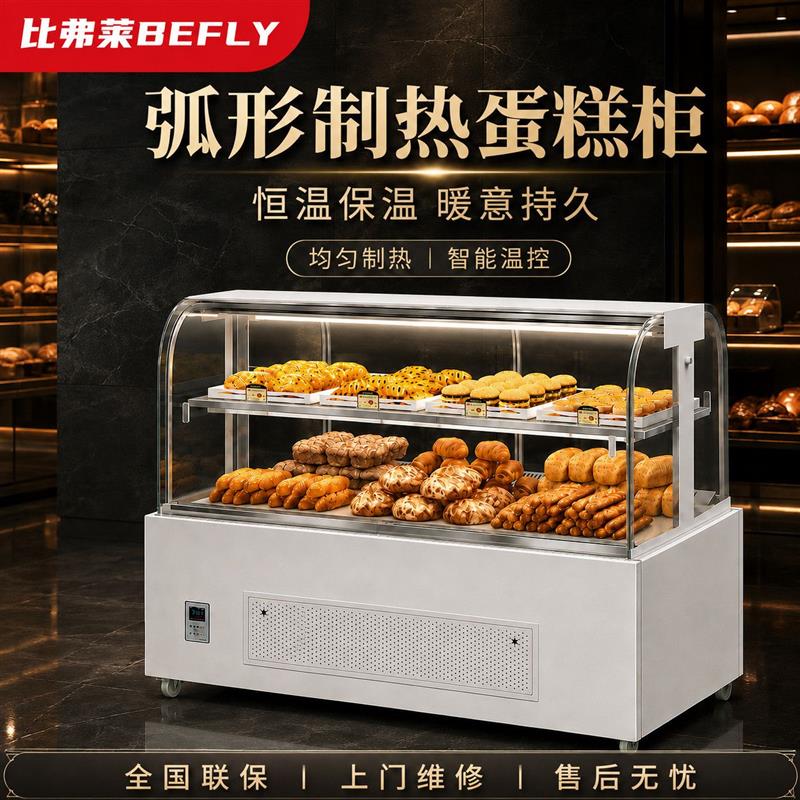 蛋糕面包展示柜中岛弧形玻璃烘焙蛋糕甜品三明治冷藏柜商用图片