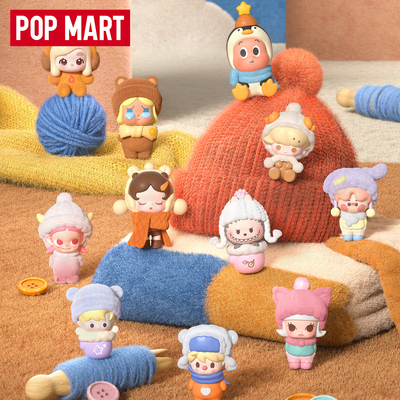 POPMART泡泡玛特泡泡萌粒毛绒绒暖呼呼系列公仔盲袋（1粒装）礼物