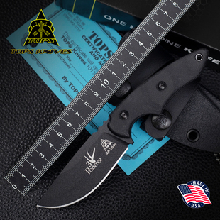 美国进口TOPS托普斯3Pointer户外轻量随身EDC多功能露营防身直刀