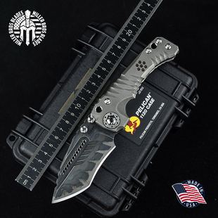 美国进口Miller Bros米勒兄弟T1刀展粉末钢多功能重型战术折叠刀