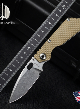 美国Strider挺进者2025刀展定制款SNG户外战术生存折叠刀防身便携