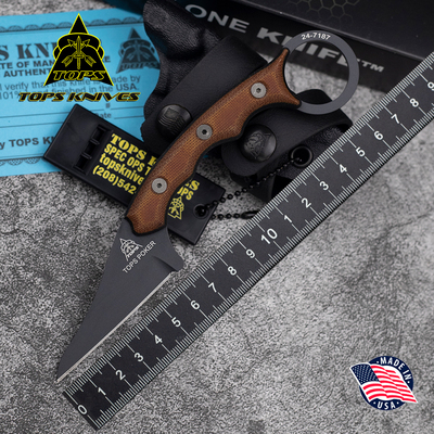 美国进口TOPS托普斯战术扑克直刀