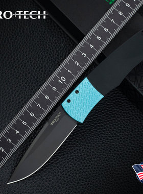 美国进口PROTECH超技术Whiskers合作款魔术户外不锈钢便携折叠刀