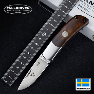 瑞典FALLKNIVEN原装进口TK3户外粉末钢便携防身折叠刀出厂痕迹款