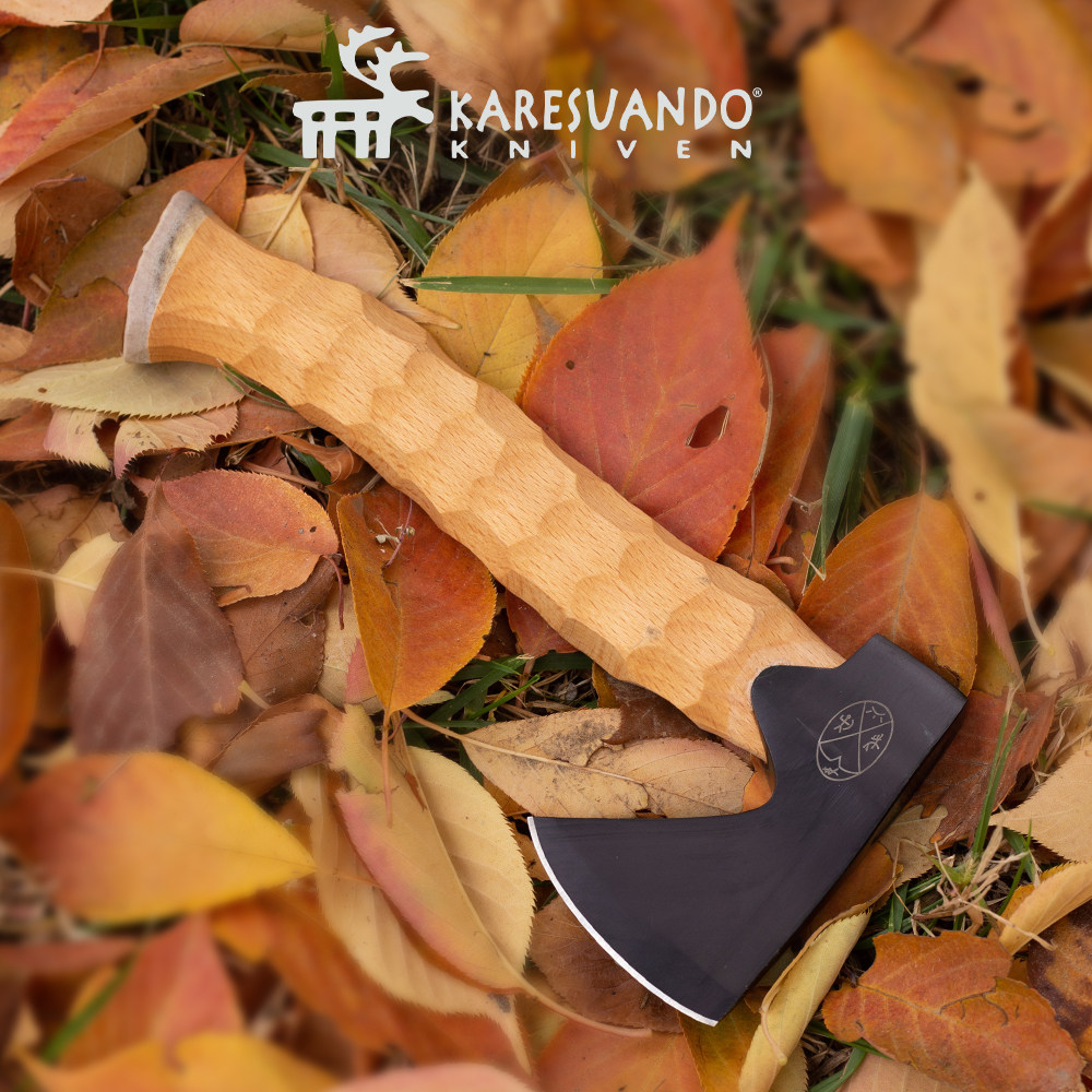 瑞典进口卡雷苏安多北欧榉木柄维京手斧户外便携坚固手工营地斧头