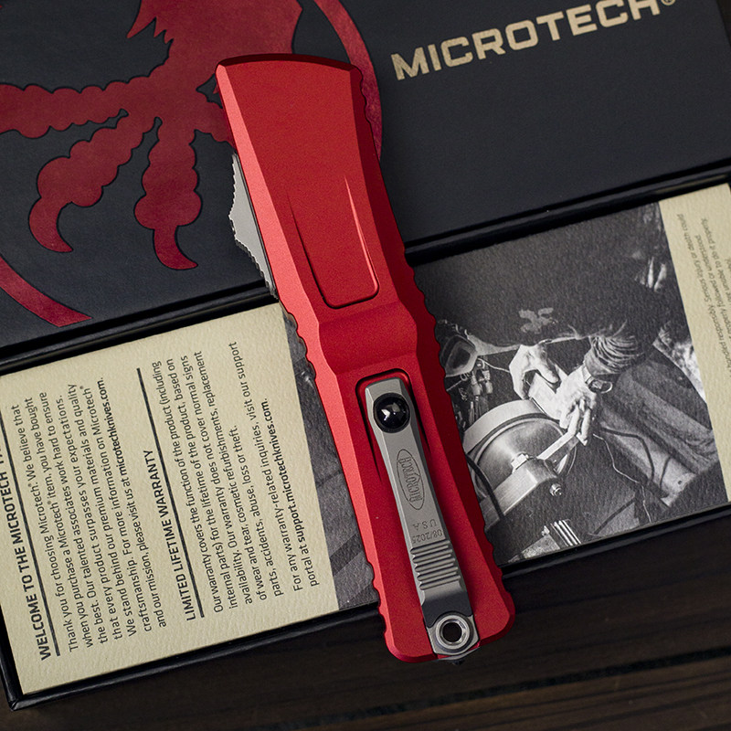 美国原装进口Microtech微技术爪标战术恐龙三代1142-1TA手柄配件