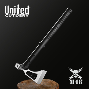 美国United Cutlery联合M48户外不锈钢战术生存野营多功能樵夫斧