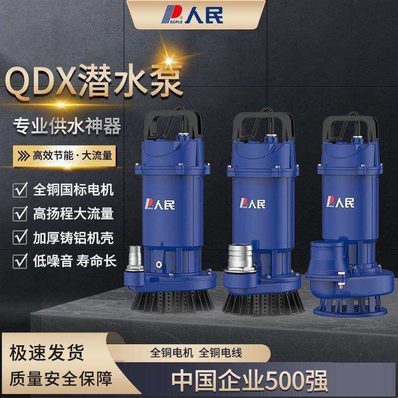人民电器潜水泵家用220V高扬程大功率抽水泵农用灌溉清水泵排污泵
