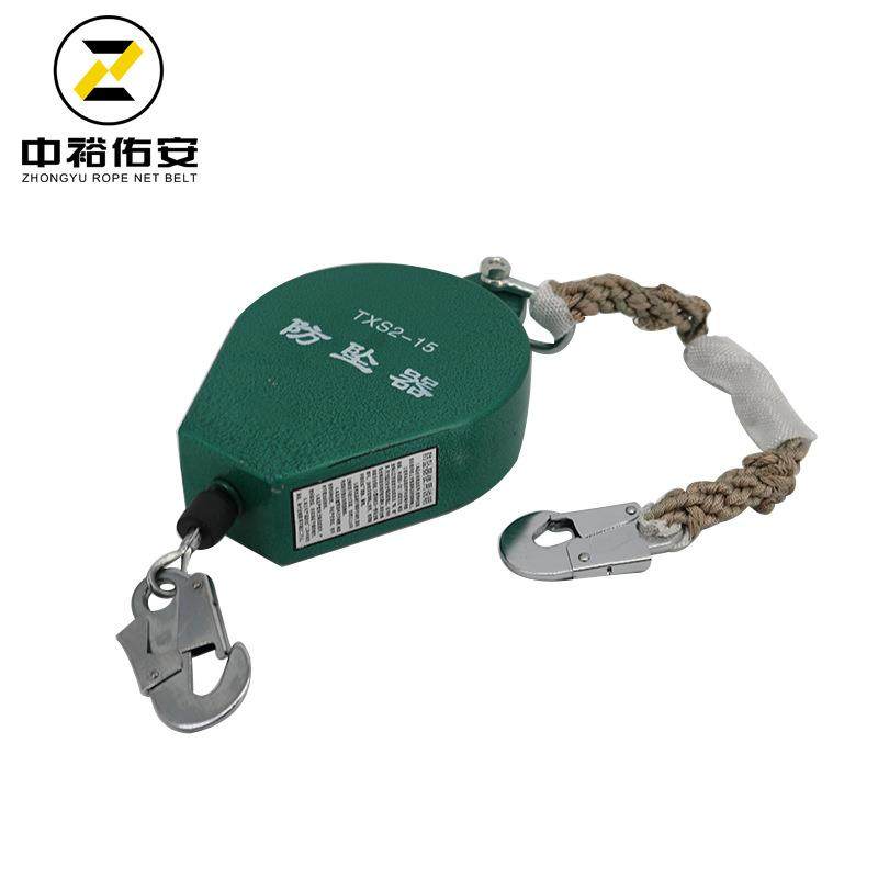 防坠器1T2T3T重型工业防坠器速差式人体防坠保护器钢丝绳止坠器