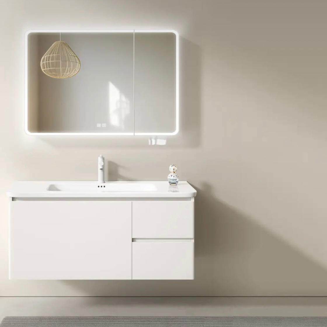 潮州加厚不锈钢浴室柜组合卫生间防水陶瓷一体盆洗漱台洗脸手盆柜