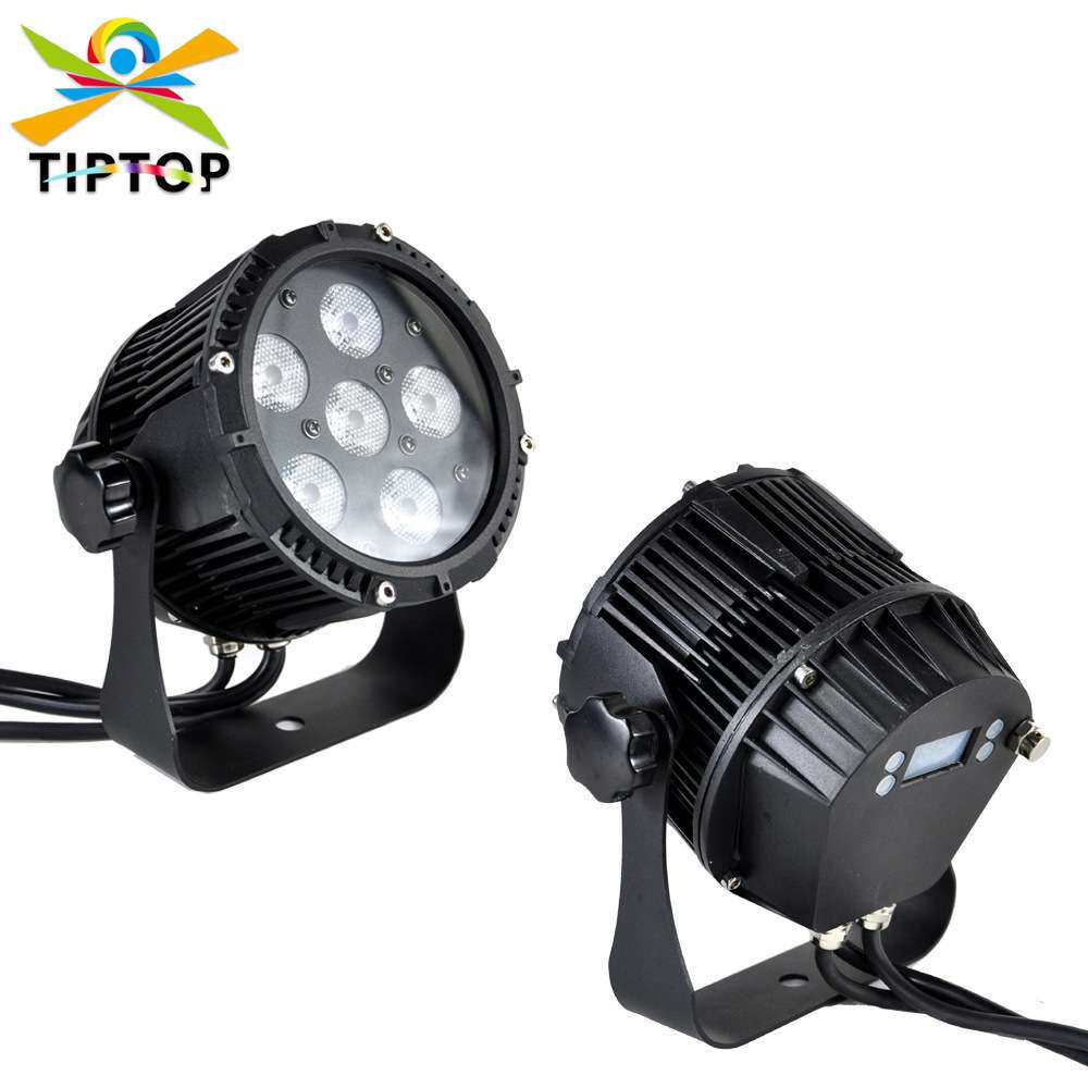 不夜天6颗12瓦防水户外迷你小型舞台LED帕灯DMX512控制染色洗墙灯