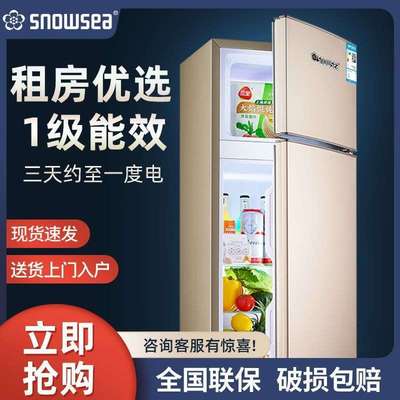 冷藏租房厨房省冷冻小冰箱电冰箱电二人香雪海小冰柜家用小型冰箱
