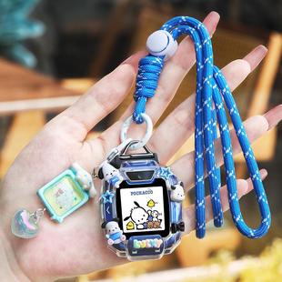 4pro 3pro 3S挂绳卡通保护壳套 AL00儿童手表5表带4X 适用华为NIK