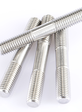 M6M8M10双头丝杆304不锈钢双头牙螺丝牙棒*x30x50x80x120x150x200