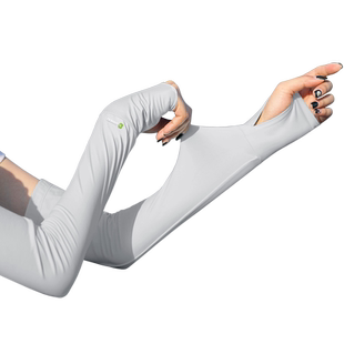 安尼欧原纱防晒冰袖女升级新款7A抗菌加长冰丝袖套男开车骑行套袖