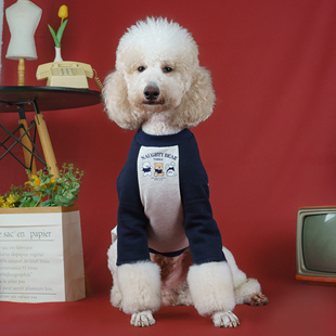 卡通大型犬衣服冬季加厚保暖拉布拉多萨摩边牧巨贵宠物大狗卫衣潮