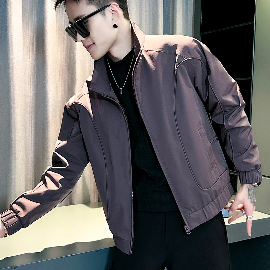 春秋款百搭夹克男款高级感潮牌衣服2025新款痞帅炸街外套潮流男装
