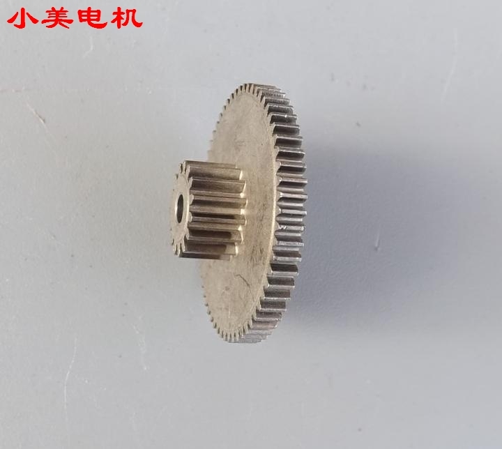 12特价金属齿轮15齿0.8模数+59齿0.6模轴孔4mm松配 双层齿 减速齿