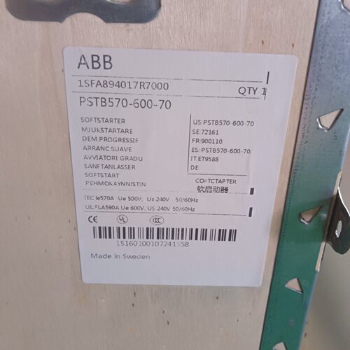1SFA894017R7000 PSTB570-600-70 ABB软启动器工控配件议价维修