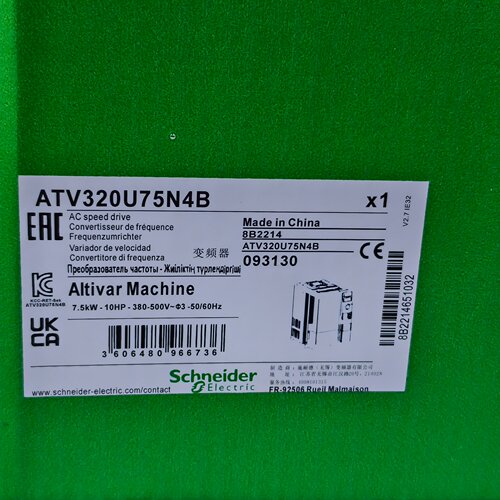ATV320U75N4B 变频器 7.5kW三相工业调速装置议价维修