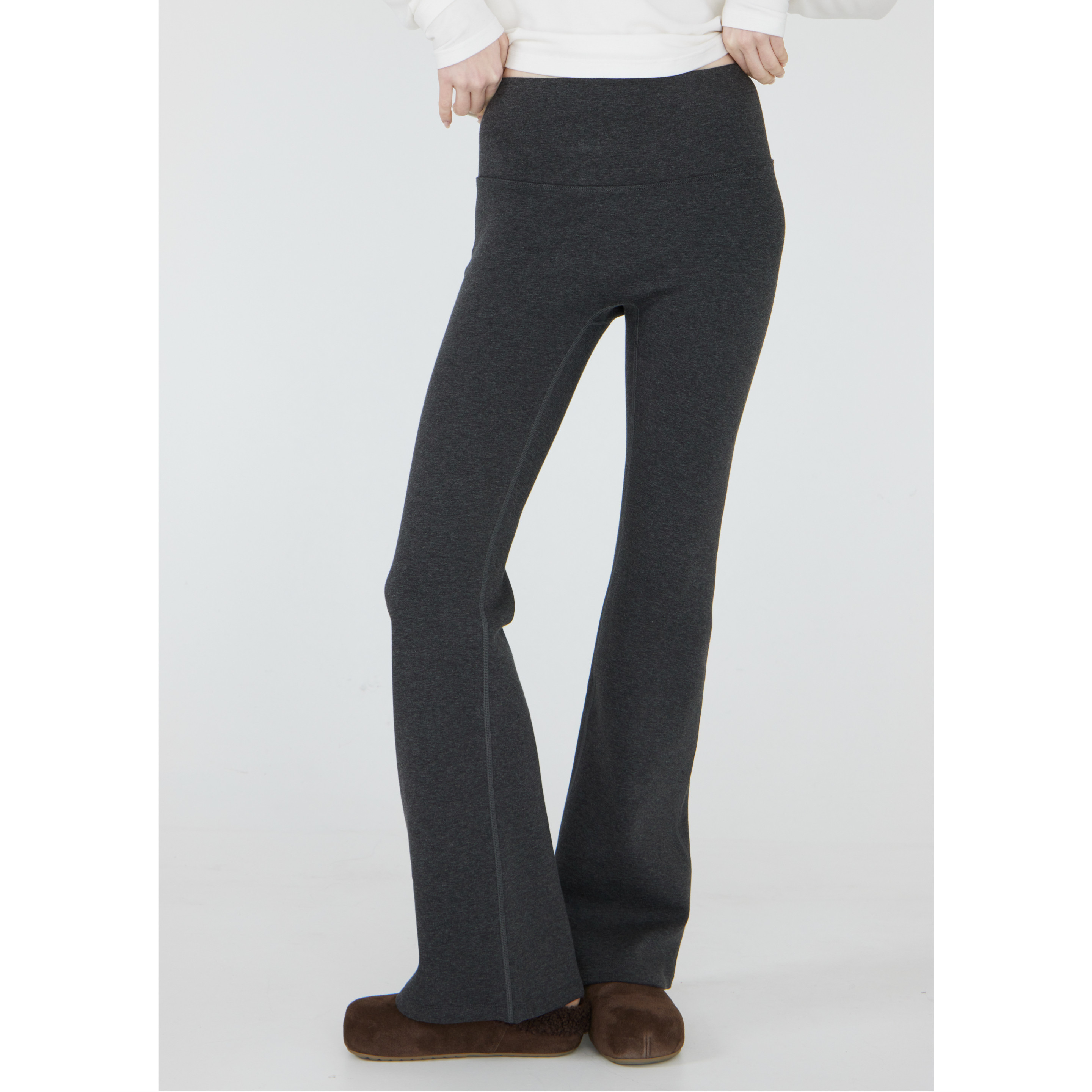 高腰修身显瘦喇叭裤瑜伽裤