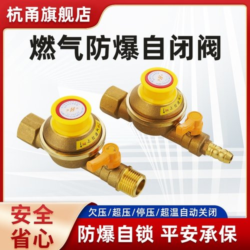 家用燃气自闭阀自动断气煤气天然气灶前阀热水器漏气防爆超压保护