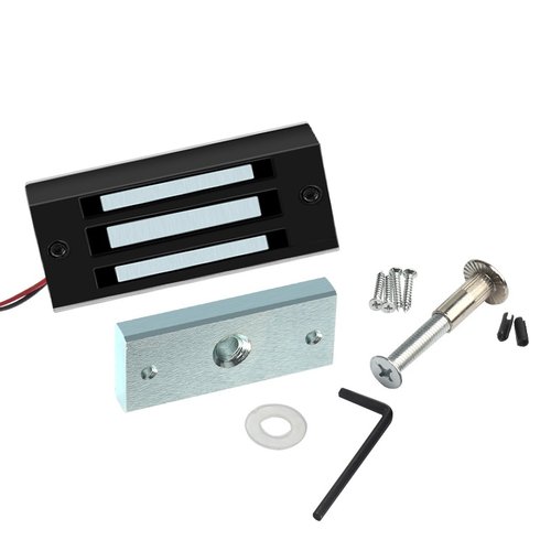 12v不锈钢超薄磁力锁迷你电锁储物柜锁电柜锁机柜磁力锁断电即开