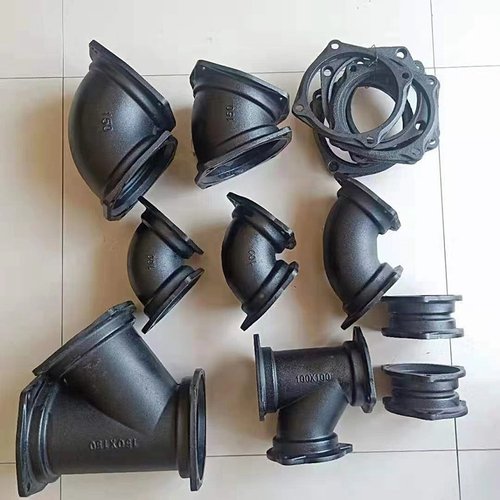 B型双法兰连接套袖直接 柔性排水铸铁管 弯头三通PVC管接头