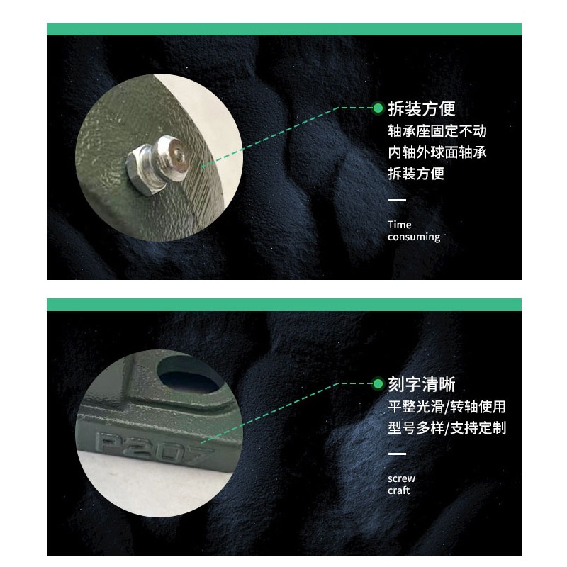 外球面轴承带座UCP204P205P206P207P208P209210立式固定轴承座