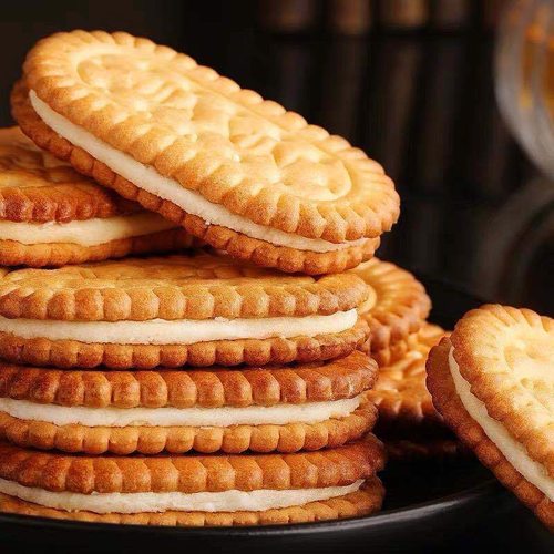 香蕉味儿童糕点整箱夹心饼干