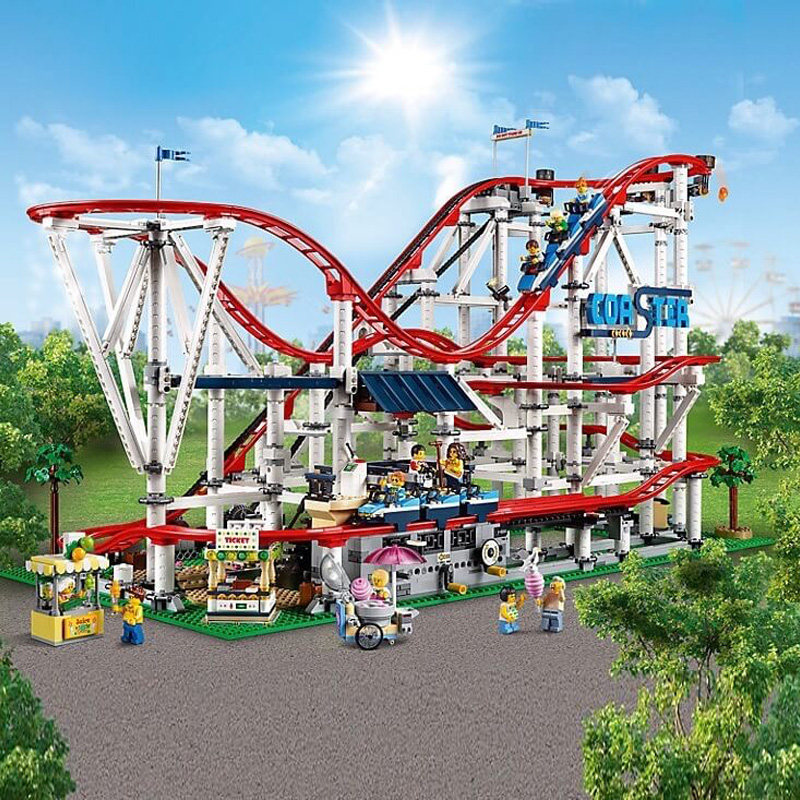 国产祖国巨大型过山车10261成人男女高难度拼装玩具积木14岁以上