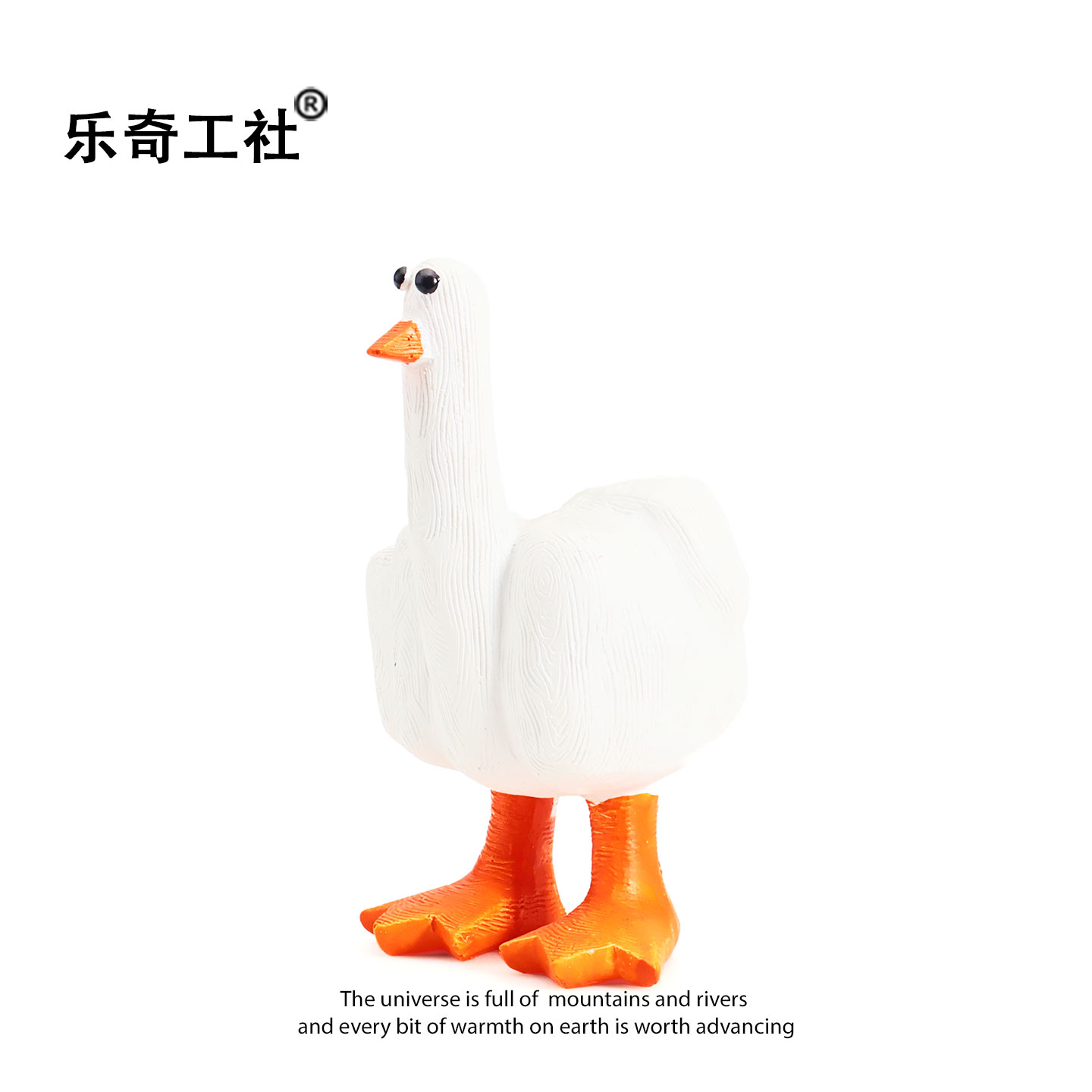 “DunkYou”竖中指鸭摆件