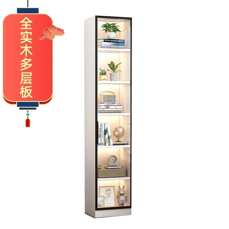 定制新款玻璃酒柜实木客厅展示柜隔断多功能书柜一体电视柜侧边柜