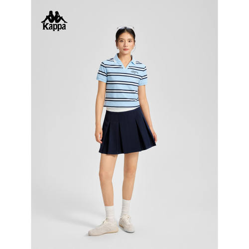 卡帕女子夏季透气运动短袖POLO衫