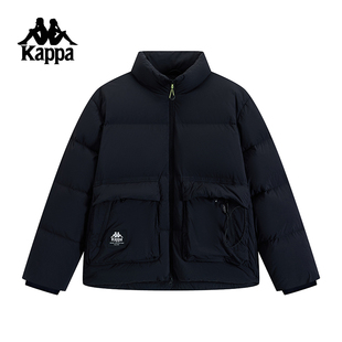 保暖防寒服工裝 Kappa卡帕背靠背2024新款 羽絨服男運(yùn)動面包服外套