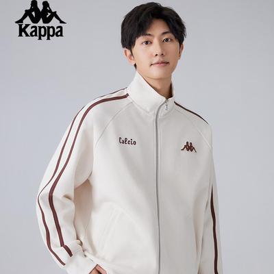 Kappa卡帕背靠背2025新款春季运动外套男款针织开衫卫衣休闲上衣