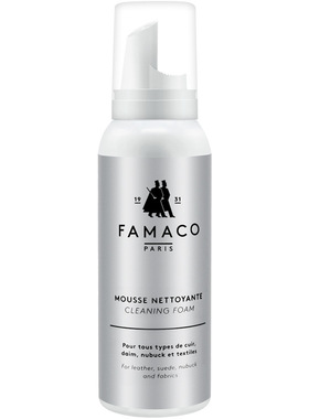 法国FAMACO除污混合泡沫清洁剂 光面皮绒面皮帆布通用皮革护理剂