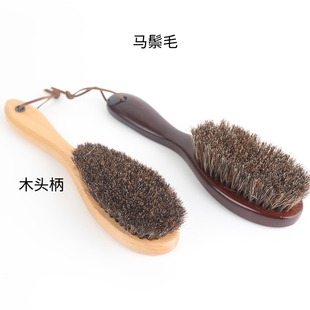 大号带柄马毛护理刷 鞋刷子 上油抛光除尘红翼REDWING护理 刷灰尘