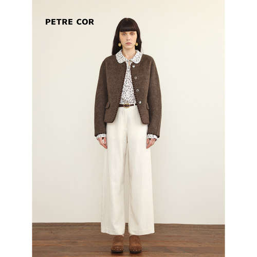 PETRECOR独立设计师官方店26秋冬 连肩袖收腰短外套