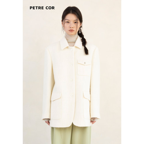 PETRECOR25秋冬小翻领贴袋夹克
