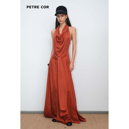 PETRECOR官方店垂荡系带连衣裙