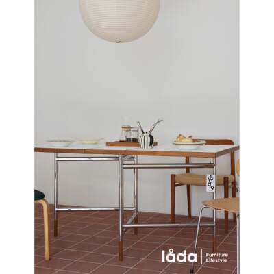 多匣lada 折叠餐桌 floding table 小户型中古白色餐桌