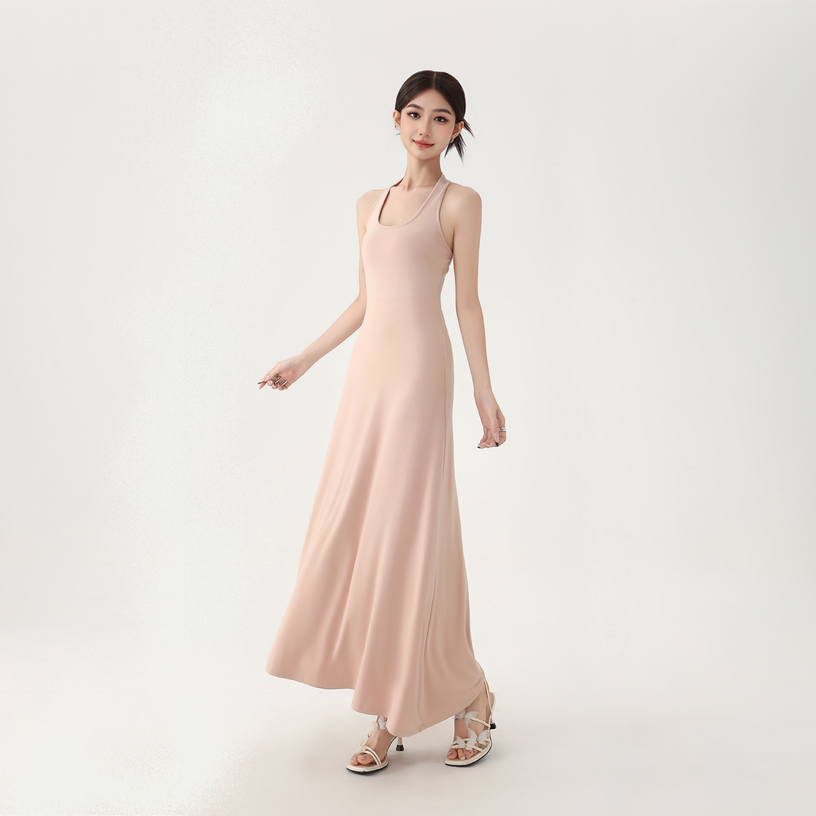 莫代尔挂脖背心性感轻熟御姐风连衣裙约会简约时尚休闲春夏新款,女装/女士精品,连衣裙,淘宝优惠券,粉丝福利购,淘宝优惠卷